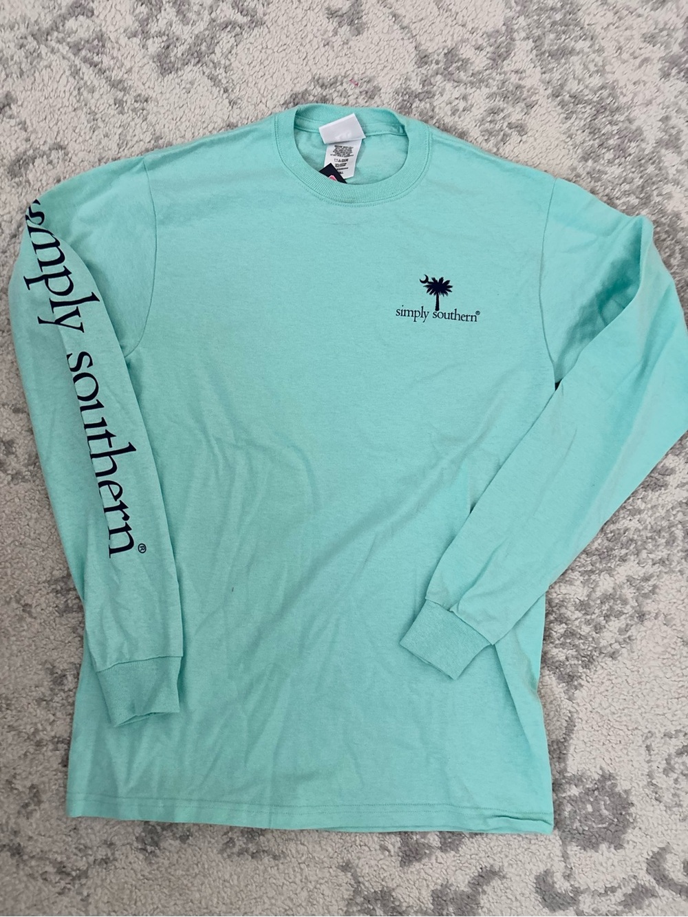 Simply Southern Men's Long Sleeve Tee - Mint